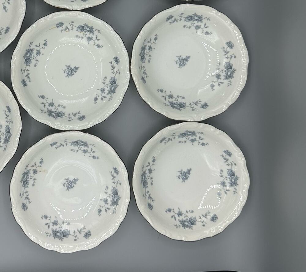Set of 4 Vintage Johann Haviland Blue Garland Fruit Dessert Sauce Bowls